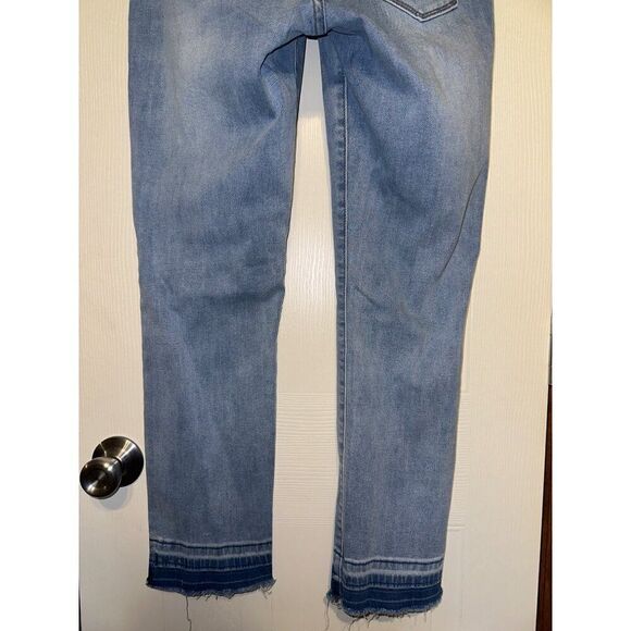 Anthropologie Dear John Erin Slim Straight Splattered Jeans Size 29 - Picture 6 of 12